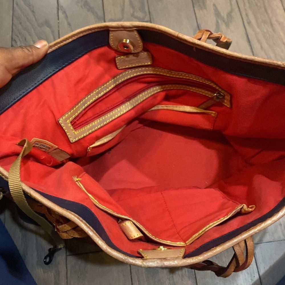 Dooney & Bourke Blue navy Pebbled Leather bag - Picture 5 of 5